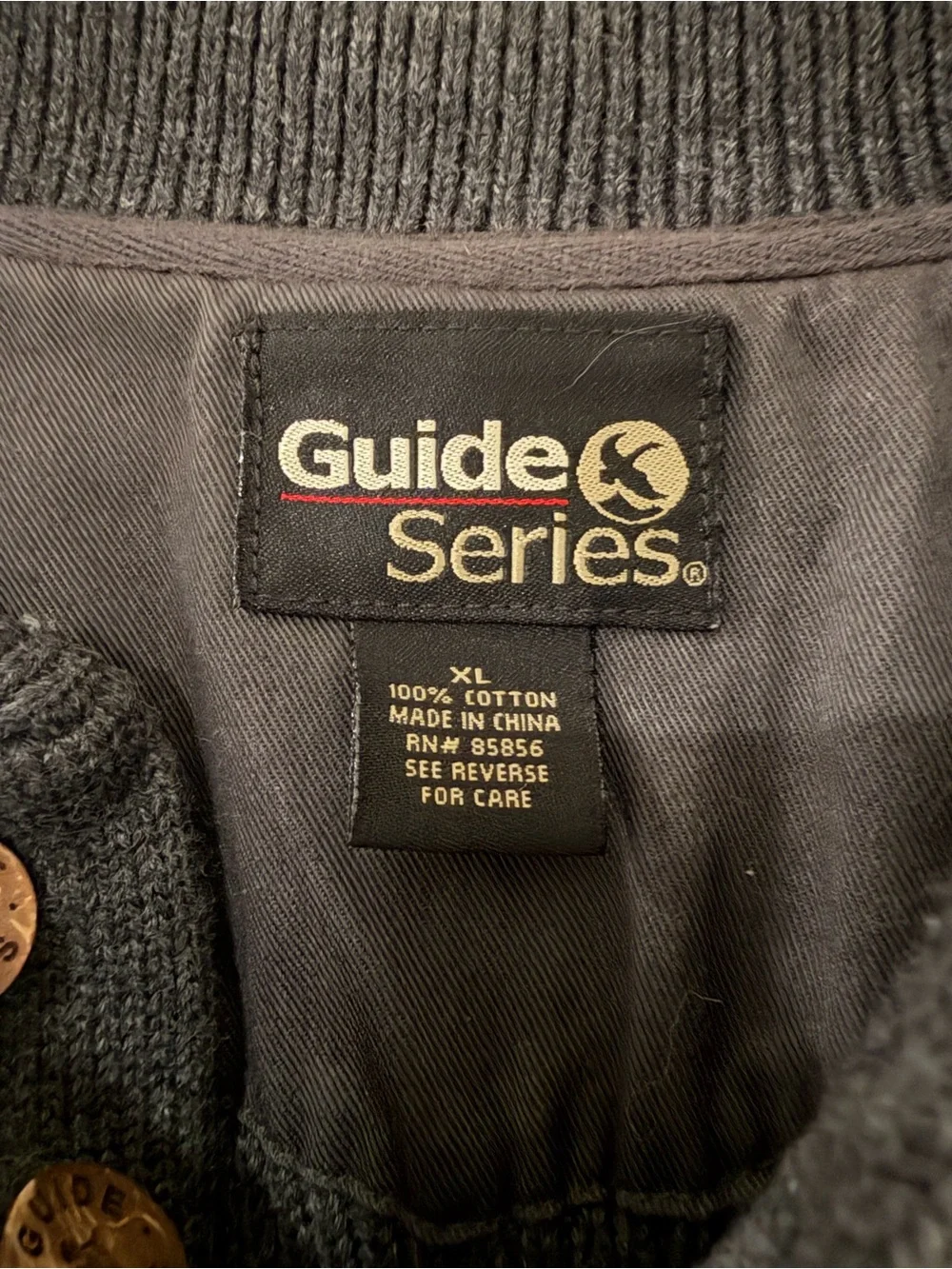 Guide Series charcoal crewneck